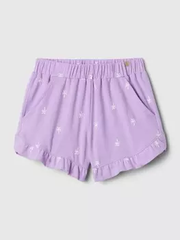 Хлопковые шорты Gap, фиолетовый
