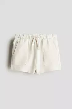 Хлопковые шорты H&M, бежевый