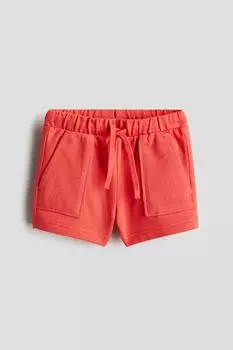 Хлопковые шорты H&M, красный