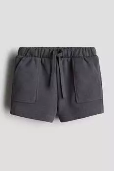 Хлопковые шорты H&M, серый