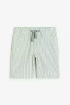 Хлопковые шорты H&M, зеленый