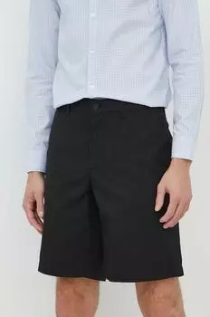 Хлопковые шорты Lacoste, черный