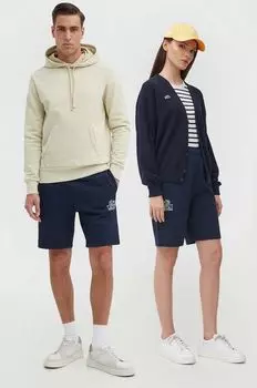 Хлопковые шорты Lacoste, темно-синий