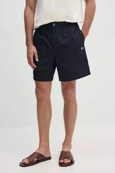 Хлопковые шорты Lacoste, темно-синий