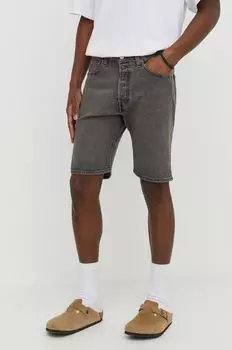 Хлопковые шорты Levi's, серый