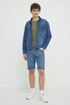 Хлопковые шорты Levi's, синий