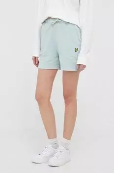 Хлопковые шорты Lyle & Scott, бирюзовый