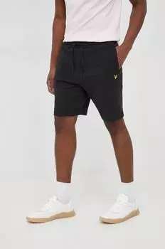 Хлопковые шорты Lyle & Scott, черный