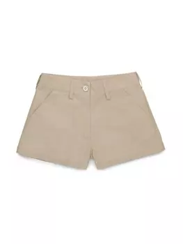 Хлопковые шорты Marni Kids, нейтральный цвет