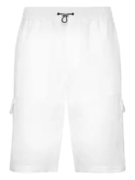 Хлопковые шорты Philipp Plein, белый