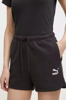 Хлопковые шорты Puma, черный