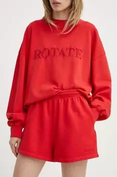Хлопковые шорты Rotate, красный