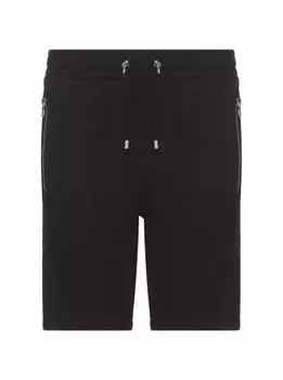 Хлопковые шорты с лампасами Balmain