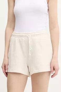Хлопковые шорты Tommy Jeans, бежевый