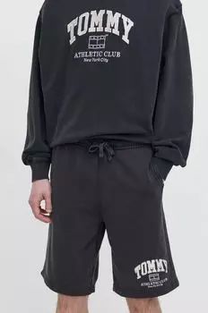 Хлопковые шорты Tommy Jeans, серый