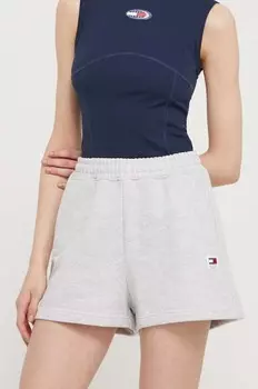 Хлопковые шорты Tommy Jeans, серый