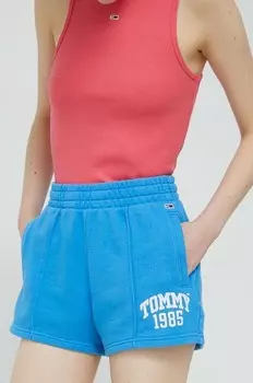 Хлопковые шорты Tommy Jeans, синий