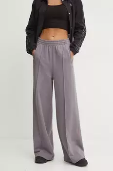 Хлопковые спортивные штаны adidas Originals, фиолетовый