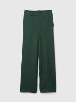 Хлопковые спортивные штаны Gap, зеленый