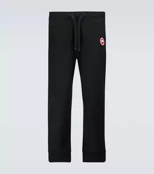 Хлопковые спортивные штаны Huron Canada Goose, черный
