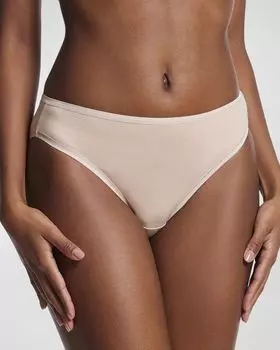 Хлопковые трусы бикини Supima со средней посадкой Hanky Panky, цвет Chai