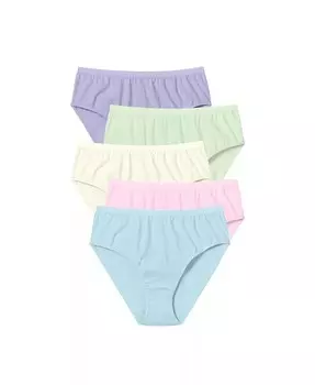 Хлопковые трусы больших размеров Hi-Cut (5 шт.) Comfort Choice, мультиколор