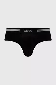 Хлопковые трусы Boss, черный