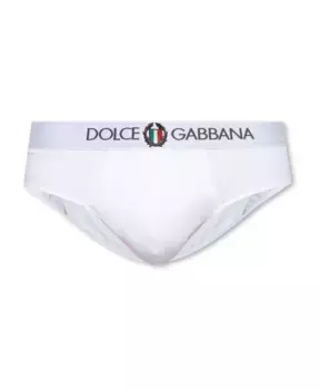 Хлопковые трусы Dolce & Gabbana, белый