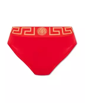 Хлопковые трусы Versace, красный