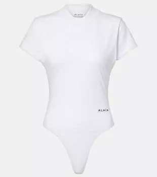 Хлопковый джерси боди Alaa, Blanc
