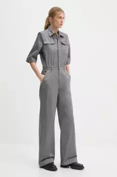 Хлопковый комбинезон G-Star Raw, серый