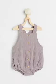 Хлопковый комбинезон H&amp;M, светло-фиолетовый