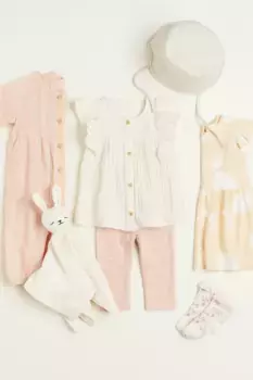 Хлопковый комбинезон H&M, розовый