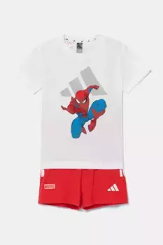 Хлопковый костюм для новорожденных MRVL adidas, красный