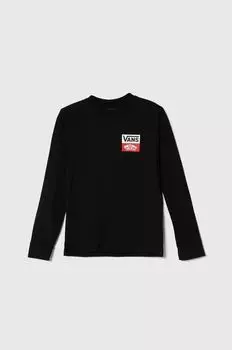 Хлопковый лонгслив OG Logo LS Vans, черный