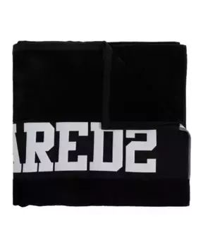 Хлопковый шарф R Dsquared2, черный