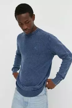 Хлопковый свитер G-Star Raw, синий