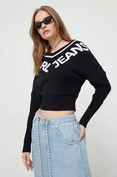 Хлопковый свитер Karl Lagerfeld, черный