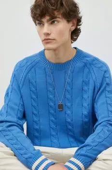 Хлопковый свитер Les Deux, синий