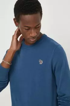Хлопковый свитер PS Paul Smith, синий