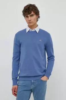 Хлопковый свитер Tommy Jeans, синий
