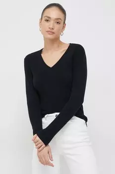 Хлопковый свитер United Colors of Benetton, черный