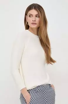 Хлопковый свитер Weekend Max Mara, белый