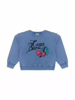 Хлопковый свитшот Gucci, синий