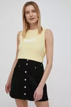 Хлопковый топ Levi's, желтый