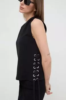 Хлопковый топ Pinko, черный