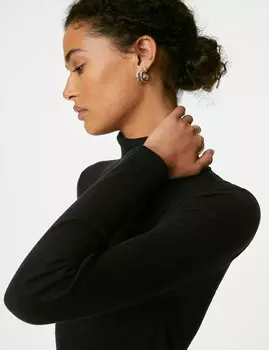 Хлопковый топ в рубчик Marks & Spencer