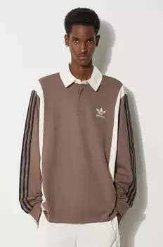 Хлопок с длинным рукавом adidas Originals, коричневый
