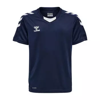 Hmlcore Xk Поли Джерси S/S Kids Джерси S/S Unisex Kids HUMMEL, бирюзовый/темно-синий/темно-синий