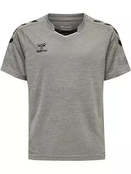 Hmlcore Xk Поли Джерси S/S Kids Джерси S/S Unisex Kids HUMMEL, малиновый красный/красный/красный